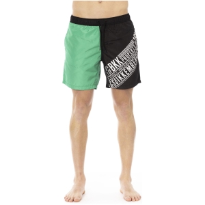 Bikkembergs Beachwear BKK1MBM09_GREEN&BLACK