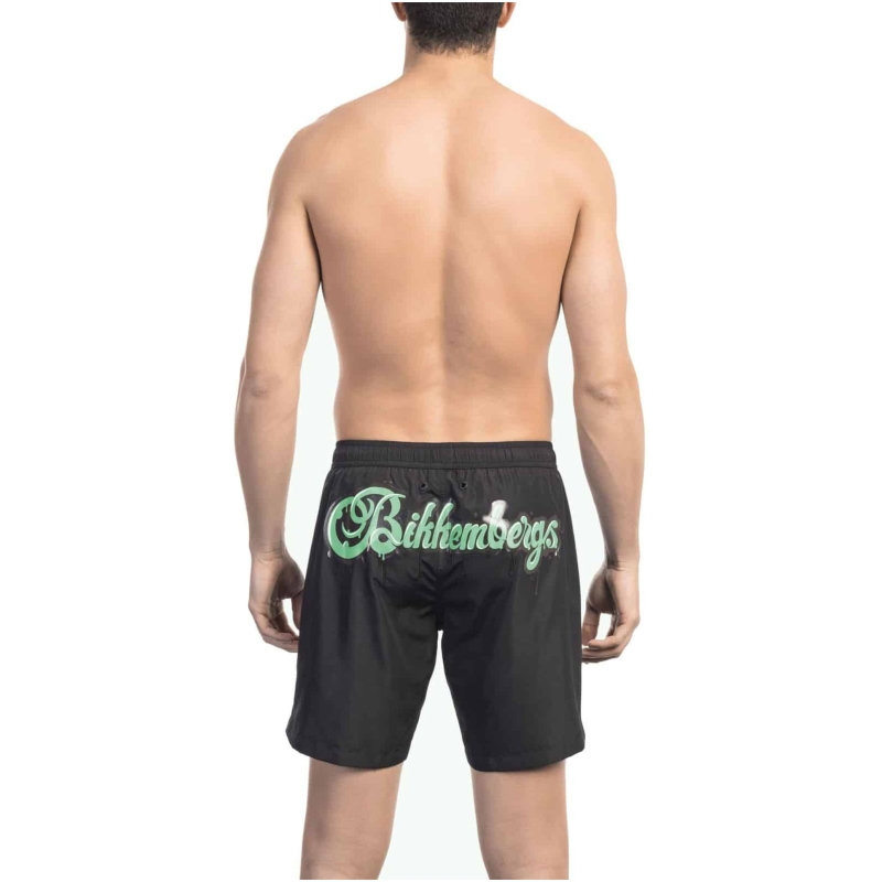 Bikkembergs Beachwear BKK1MBM10_BLACK - immagine 2