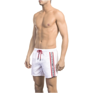 Bikkembergs Beachwear BKK1MBS01_WHITE&RED